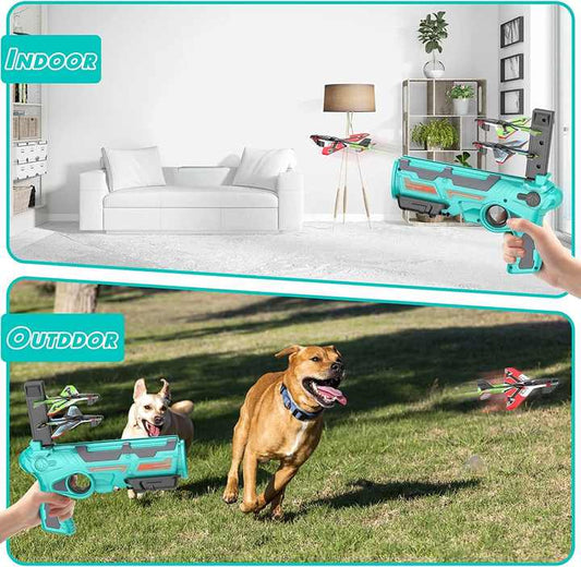 Airplane Launcher Toy with Foam Planes